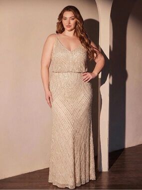 BHLDN | Dresses | Bhldn Elora Sleeveless Vneck Ruffle Lace Maxi Dress |  Poshmark